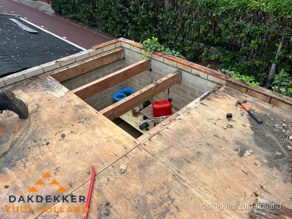 Plat dak vervangen met open constructie in Zuid-Holland